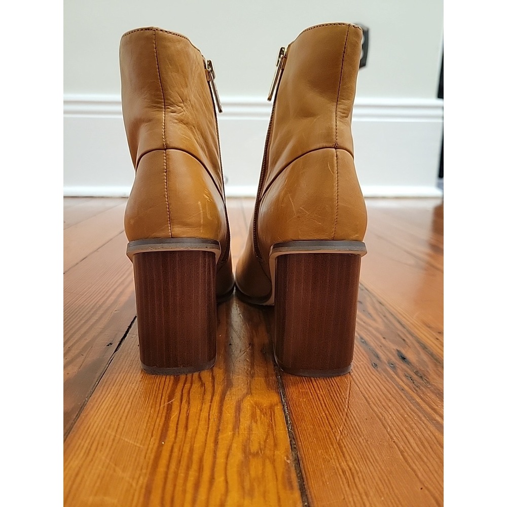 Sarto By Franco Sarto Vallah Bootie Retro Chic Size 6.5 Flared Block Heel - Picture 13 of 14